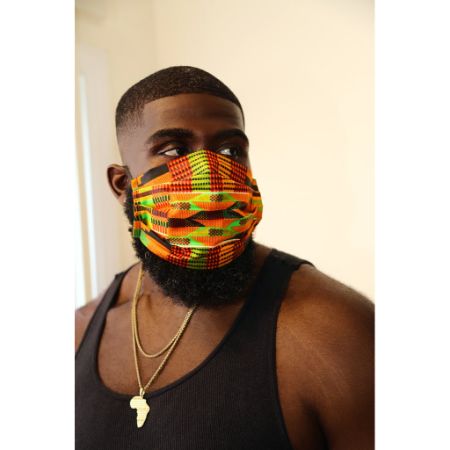 Kente Rew face mask (unisex)