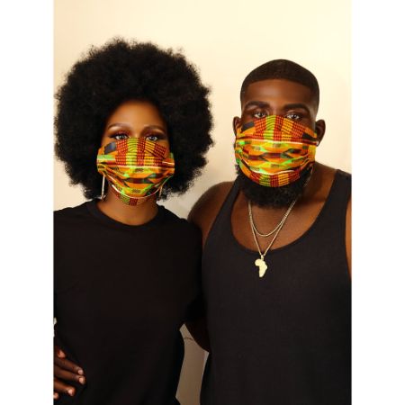Kente Rew face mask (unisex)