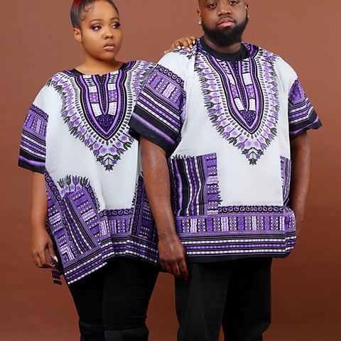 White and purple plus size