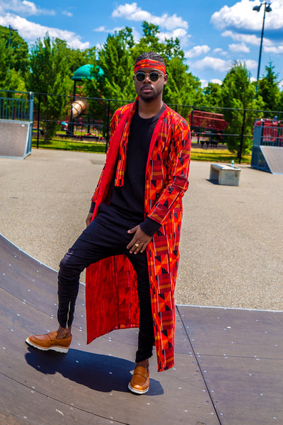 Kente Flames Cardigan (Unisex)