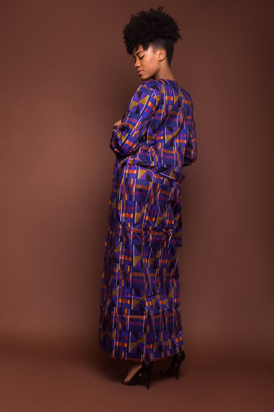 Kente Mauve Cardigan