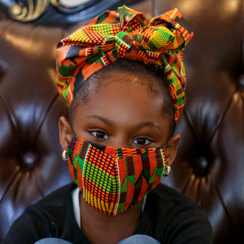Kente Rew kids headwrap