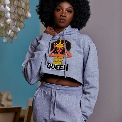 Michelle crop hoodie set